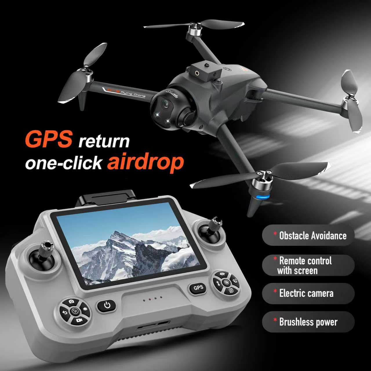 Drone Gps Rc Tt36 - Квадрокоптер YL059 FPV GPS с двумя