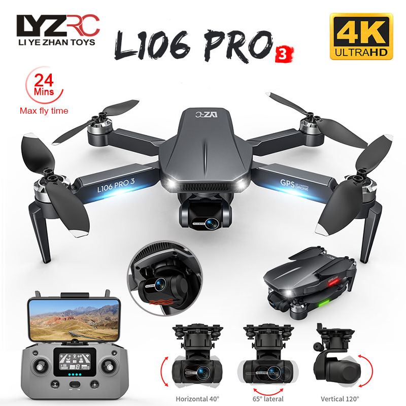 L106 Pro 3 Дрон 5G WIFI FPV Ск – обзор и цена Drone Rc Foldable